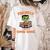 Cute Halloween Teacher Librarian Frankenstein Reading Books Women's Comfort Colors T-Shirt Back Print Ivory