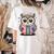 Cute Reading Owl Book Lover Teacher Librarian Bookworm Women's Comfort Colors T-Shirt Back Print Ivory Cute Reading Owl Book Lover Teacher Librarian Bookworm Women's Comfort Colors T-Shirt Back Print Ivory