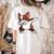 Dabbing Red Boston Terrier Dab Dance Dog Men Women Kids Women's Comfort Colors T-Shirt Back Print Ivory