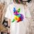 Dog Lover Boston Terrier Dog Colorful Boston Terrier Men Women Kids Women's Comfort Colors T-Shirt Back Print Ivory