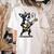 Dog Playing Guitar Singing Boston Terrier For Men Women Girls Kids Women's Comfort Colors T-Shirt Back Print Ivory