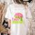 English Teachers Love Brains Zombie Teacher School Halloween Women's Comfort Colors T-Shirt Back Print Ivory