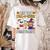Are You Fall O Ween Directions Halloween Teacher Ghost Women's Comfort Colors T-Shirt Back Print Ivory
