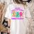 Are You Fall-O-Ween Directions Teacher Ghost Halloween Women's Comfort Colors T-Shirt Back Print Ivory