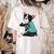 Father's Day Gift Dog Dad Boston Terrier i Love Dad Tattoo Women's Comfort Colors T-Shirt Back Print Ivory