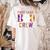 First Grade Boo Crew Teacher Student Halloween Costume Women's Comfort Colors T-Shirt Back Print Ivory