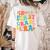 In My First Grade Era 1st Grade Teacher Back To School Women's Comfort Colors T-Shirt Back Print Ivory
