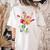 Flower American Sign Language ASL Teacher Teaching Deaf Women's Comfort Colors T-Shirt Back Print Ivory