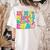 Groovy In My Middle School Era Back To School Teacher Women's Comfort Colors T-Shirt Back Print Ivory
