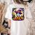 Halloween Boston Terrier Dog Breed With Jack O' Lantern Art Women's Comfort Colors T-Shirt Back Print Ivory