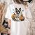 Halloween Boston Terrier Ghost Women's Comfort Colors T-Shirt Back Print Ivory