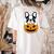 The Halloween Boston Terrier Women's Comfort Colors T-Shirt Back Print Ivory