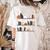 Halloween Library Ghost Books Teacher Spooky Trick Or Teach Women's Comfort Colors T-Shirt Back Print Ivory