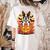 Halloween Retro Boston Terrier Women's Comfort Colors T-Shirt Back Print Ivory