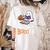 Halloween Teacher Women Cute Reading Ghost Read More Books Women's Comfort Colors T-Shirt Back Print Ivory