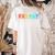 Happy Fri Yay Teacher Friday Women's Comfort Colors T-Shirt Back Print Ivory