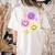 Happy To See Your Face Teacher Flower Back To School Women's Comfort Colors T-Shirt Back Print Ivory