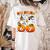 Haunted By 67 Boo Ghost Pumpkin Halloween Teacher Women's Comfort Colors T-Shirt Back Print Ivory