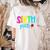 Hello Sixth Grade Cute Back To School 6th Grade Teacher Kids Women's Comfort Colors T-Shirt Back Print Ivory