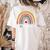 IA Crew Instructional Assistant Rainbow Teachers Aide Women's Comfort Colors T-Shirt Back Print Ivory