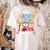 Instructional Assistant Loves Her Kids Teacher Assistant Women's Comfort Colors T-Shirt Back Print Ivory