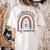 Its A Good Day To Teach Tiny Musicians Music Teacher Rainbow Women's Comfort Colors T-Shirt Back Print Ivory