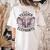 Just a Teacher Who Loves Elephants Elephant Lover Educator Women's Comfort Colors T-Shirt Back Print Ivory