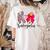 K Is For Kindergarten Teacher Coquette Bow Back To School Women's Comfort Colors T-Shirt Back Print Ivory
