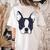 Kids Boston Terrier Dog For Women And Girls Women's Comfort Colors T-Shirt Back Print Ivory