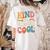 Kind Is Always Cool Teacher Graphic Tees Choose Kindness Women's Comfort Colors T-Shirt Back Print Ivory Kind Is Always Cool Teacher Graphic Tees Choose Kindness Women's Comfort Colors T-Shirt Back Print Ivory