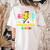 Kindergarten ABCD Rocks Teacher Student Back To School Women's Comfort Colors T-Shirt Back Print Ivory
