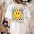 Kindergarten Squad Smile Face Teachers Kids Back To School Women's Comfort Colors T-Shirt Back Print Ivory Kindergarten Squad Smile Face Teachers Kids Back To School Women's Comfort Colors T-Shirt Back Print Ivory