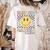 Kindergarten Teacher Team Hippie Smile Face Back To School Women's Comfort Colors T-Shirt Back Print Ivory Kindergarten Teacher Team Hippie Smile Face Back To School Women's Comfort Colors T-Shirt Back Print Ivory