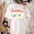 Llama Learning T Shirt Teachers Students Alpaca Lovers Women's Comfort Colors T-Shirt Back Print Ivory