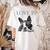 Love Is Boston Terrier Bostie Women's Comfort Colors T-Shirt Back Print Ivory