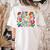 Maestra Flowers Spanish Teacher Cinco De Mayo Women's Comfort Colors T-Shirt Back Print Ivory