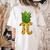 Math Teacher Hawaiian Shirts Pineapple Pi Day Symbol Women's Comfort Colors T-Shirt Back Print Ivory