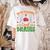 Math Teacher Love Brain Heart Skeleton Hand Zombie Halloween Women's Comfort Colors T-Shirt Back Print Ivory