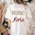 Music Teacher Teaching Music Is My Forte For Music Lovers Women's Comfort Colors T-Shirt Back Print Ivory