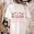 In October Pre-K Teachers Wear Pink Ribbon Breast Cancer Women's Comfort Colors T-Shirt Back Print Ivory