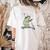 Off To Teach Preschool Pre-K Teacher Back To School Frog Women's Comfort Colors T-Shirt Back Print Ivory