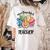 One Thankful Teacher Turkey Pencil Thanksgiving Teachers Women's Comfort Colors T-Shirt Back Print Ivory