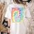 PE Teacher Phys Ed Tie Dye Physical Education Appreciation Women's Comfort Colors T-Shirt Back Print Ivory