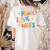Peace Love Books Bookworm Librarian Reading Teacher Groovy Women's Comfort Colors T-Shirt Back Print Ivory