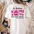 Preschool Teacher In October We Wear Pink Breast Cancer Women's Comfort Colors T-Shirt Back Print Ivory