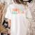 Problem Solver School Work Staff Front Desk Teacher Women's Comfort Colors T-Shirt Back Print Ivory