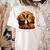 Pumpkin Boston Terrier Costume On Boston Terrier Halloween Women's Comfort Colors T-Shirt Back Print Ivory