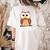 Quien Who Owl Spanish Teacher Women's Comfort Colors T-Shirt Back Print Ivory