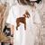 Red Boston Terrier Dog Women's Comfort Colors T-Shirt Back Print Ivory