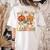 Retro Fall In Love With Learning Autumn Pumpkin Teacher Kids Women's Comfort Colors T-Shirt Back Print Ivory
